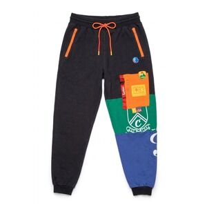Cookies SF Colorblock‎ Graphic Jogger Sweatpants Black Multi Mens 4XL 1983 Patch